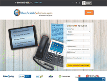 Tablet Screenshot of bandwidthsolutions.com
